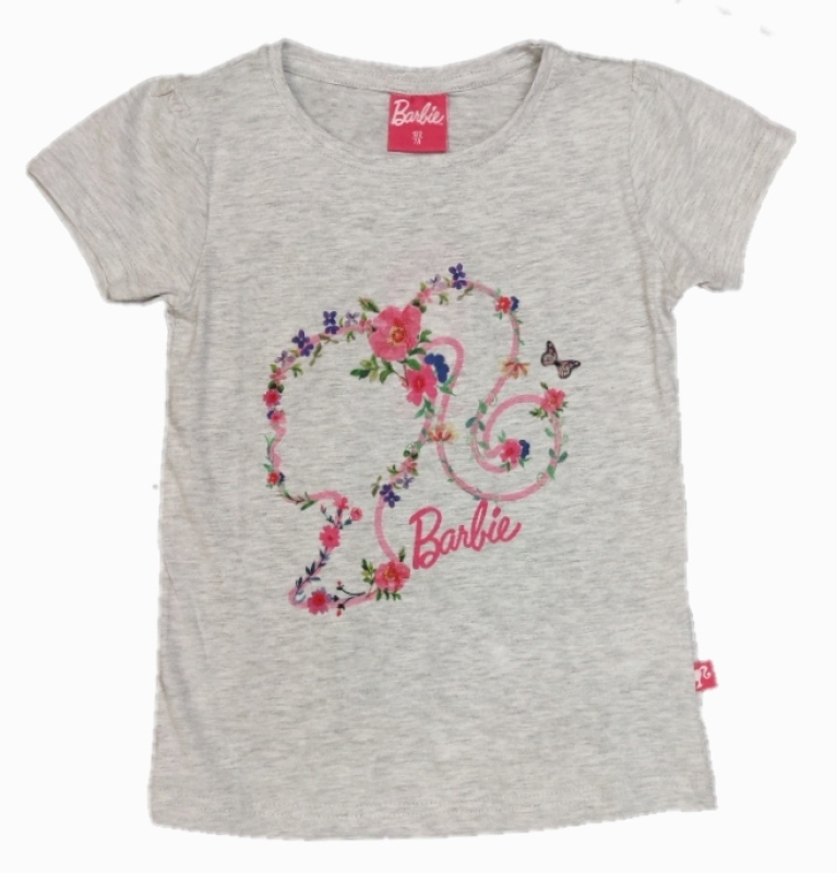 Barbie T-Shirt für Mädchen in grau